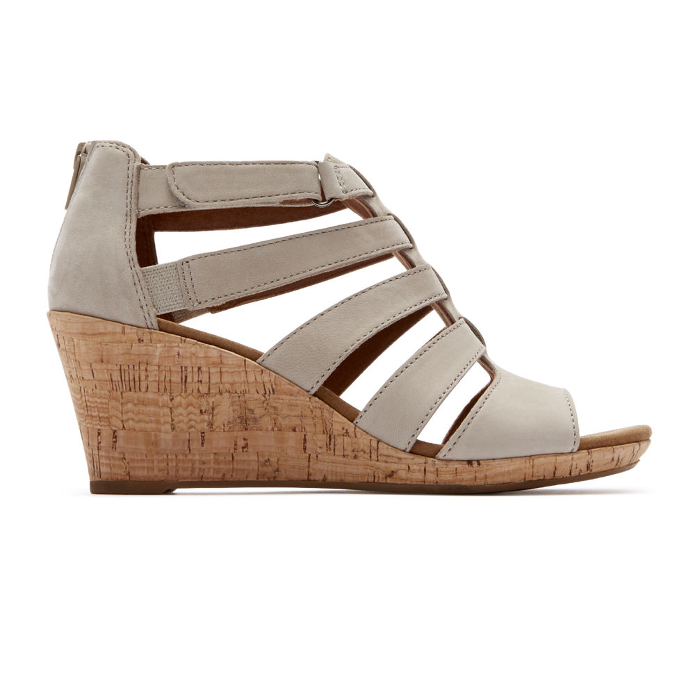 Sandálias Rockport Mulher Cinzentas - Briah Gladiator - 23179UGDO